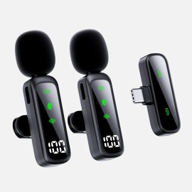 Micrófono Inalámbrico SHENSAI Lavalier Android Solapa 360º 20m Transmisión