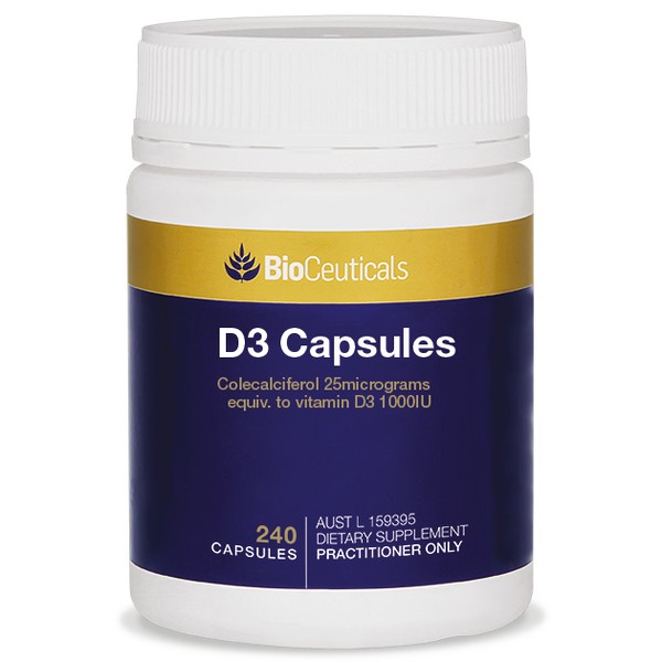 BioCeuticals D3 Capsules 240 - Expiry 10/24