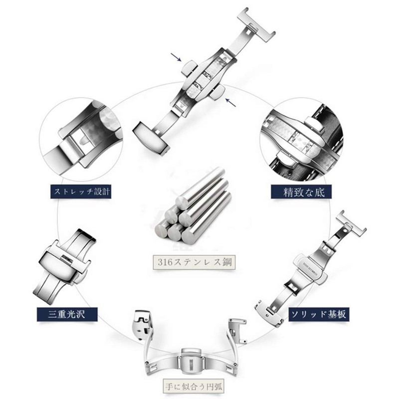 [Nywing] D Buckle 10mm 12mm 14mm 16mm 18mm 22mm Steel