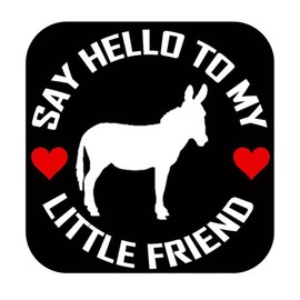 Donkey my Little Friend TP 1104 vinyl 6" Decal Sticker mule horse