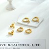 Gold Hoop Earrings for Women, 14k Gold Plated Earring Set