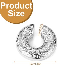 Ear Cuff Earrings for Women Chunky Ear Cuff Gold Earrings Non Penetrating Hypoallergenic Girls Clip Earrings Silver B