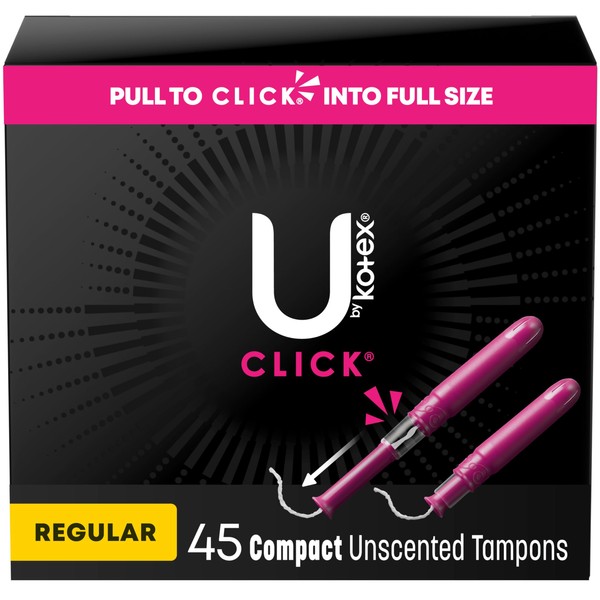 U by Kotex U by Kotex Tampons, Click Compact, Regular