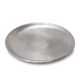 POSH LIVING 63633 Design Accessories, Silver, Φ3.9 x H 0.3 inches (10 x 0.8 cm), Round Plate