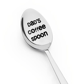 Dad Coffee Spoon Gifts for Daddy Fathers Day Birthday Gifts from Daughter Son Father Dad Papa Christmas Xmas Gifts for Daddy Dad Spoon for Coffee Lover Gift