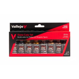 Vallejo Paints: Game Color Paint: Metallic Colors - 72303, 8 Colors, 17ml Bottles, Brilliant & Versatile Set for Stunning Model & Miniature Finishes