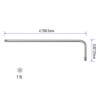 FOCMKEAS T15 Long Tamper Proof Torx Key Bit Wrench, Anti