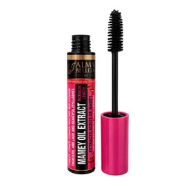 Máscara de pestañas con extracto de aceite de mamey de longitud máxima ALMA BELLEZA NET WT. 0.45 oz MAXIMUM LENGHT Pestanas mas gruesas Largas & Bonitas Water Proof Intense Black