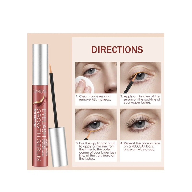 LASHJAR Upgraded Eyelash Growth Serum, Premium Lash Serum Eyebrow Enhancer