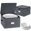 popoly China Storage Containers Hard Shell Inside 12" W x