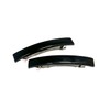 Gachipin® No-Slip Barrette, 2-Piece Corner Glossy Barrette (Black)