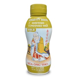 Longevity Brand Full Cream Sweetened Condensed Milk Squeeze Bottle 15.8oz（Pack of 4）