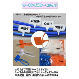 pkpohs Marker Tie for Marking Cable Ties Binding Band Flag Type Nylon with Display Space (100 Blue Pieces)