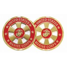 United States Marine Corps Wheel Cut-Out Challenge Coin