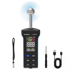 Hygrometer, INFURIDER 3 Inch HD Colour Large Screen Moisture Meter with Cloth Bag, 20-40 mm Depth Analysis Moisture Meter