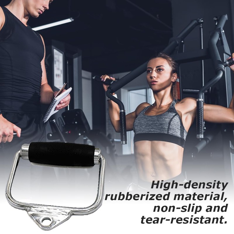 D Shape Exercise Handle with Rubber, Multii Grip D Bar