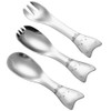 PHIEZC 3 Pack Children's Cutlery Set, Children's Stainless Steel Cutlery