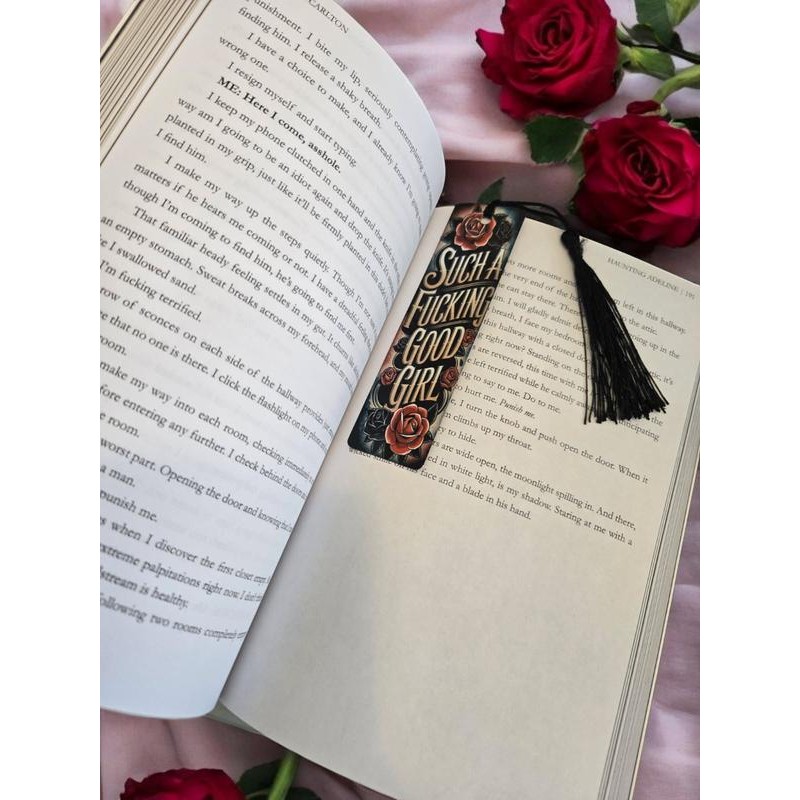 Dark Romance Metal Bookmark - Good Girl