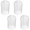 Aobuviou 4pcs Metal Downpipe Leaf Guard Gutter Mesh Easy Install