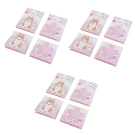 Operitacx 12 Pcs Handbook Sticky Notes Computer Childrens Sticky Notes Bible Holding Table Note Paper Colored Sticky Notes Unique Colorful Tabs Small Memo Pad Notebook Cartoon Student