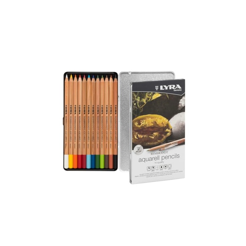 Rembrandt Aquarell Pencil Set, 12 asstd, asstd colours