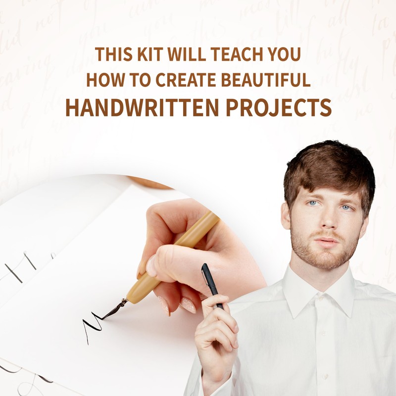 SpiceBox Learn Calligraphy Set for Beginners with Pens and Introduction