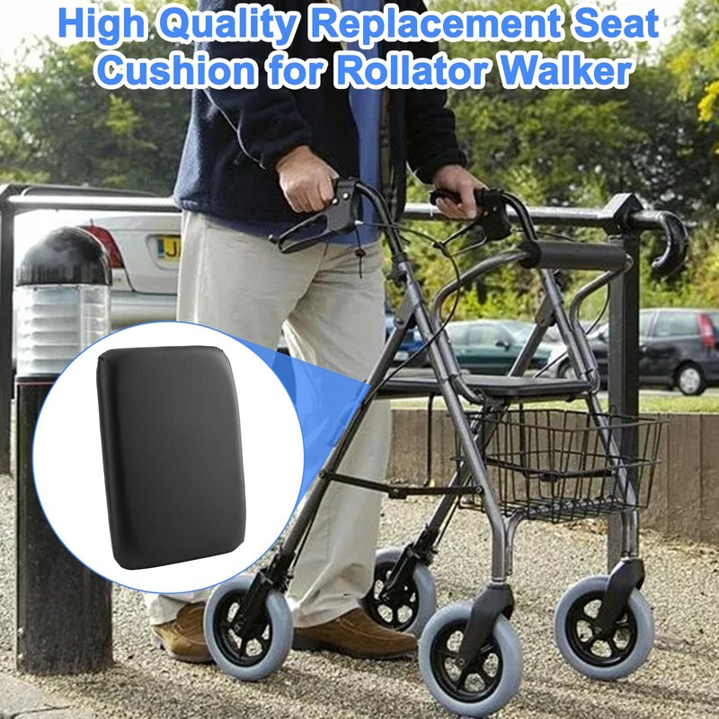 YIBEICO Rollator Seat Cushion, Replacement Padded Seat for Rollator Walker,