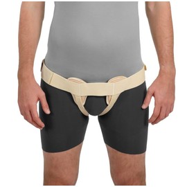 Movibrace Inguinal Groin Hernia Belt Beige (Medium, Double)