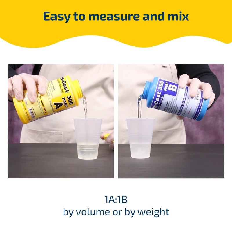 Smooth-Cast 300 - Bright White, Ultra Low Viscosity Liquid Plastic