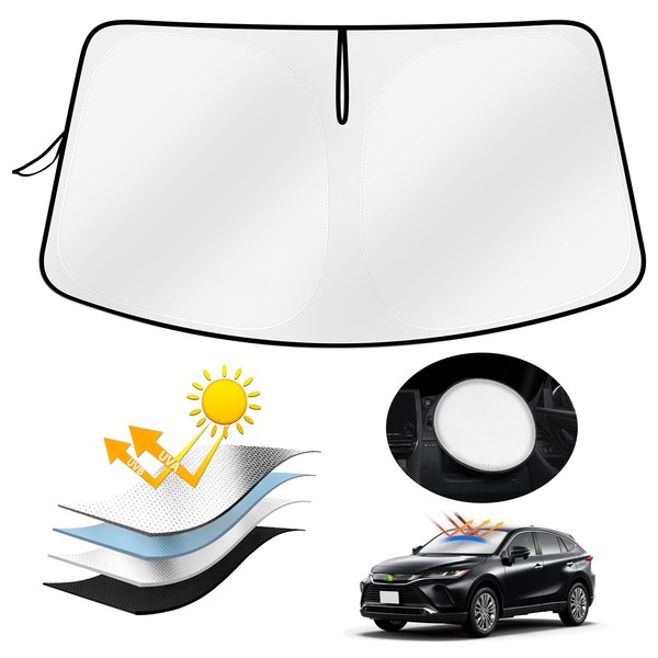 AUTO SPEC Front Sun Shade for Toyota Harrier 80 Series,
