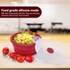 Vdomus Collapsible Food Storage Containers with Lids - Silicone Collapsible