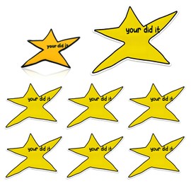Funny Star Brooches Your Did It Enamel Pin Inspirational Badge Brooches Star Meme Sticker Birthday Gift Encouragement Gift Funny Gag Gifts 7 Pack