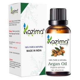 KAZIMA Combo of Moroccan Argan Carrier Oil and Rosemary Essential Oil for Hair Growth, Acne, Moisturizes Skin, 15 ml each