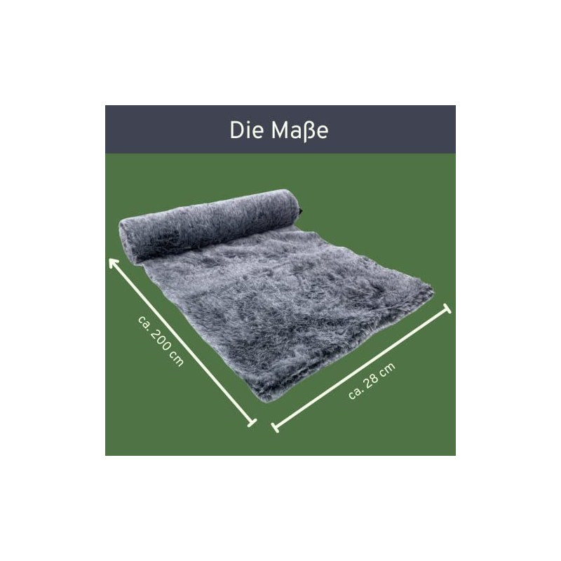 Fur Look Table Runner 28 x 200 cm - Fluffy