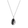 jewellerybox Sterling Silver Cowrie Shell Necklace 16 + 2 Inches