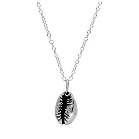 jewellerybox Sterling Silver Cowrie Shell Necklace 16 + 2 Inches