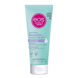 eos Travel Sensitive Skin Women's Shave Cream- Fragrance-Free, Toiletries, Mini Shave Cream, 2.5 fl oz