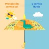 Sombrilla Paraguas Sombrilla Infantil, Estuche Rigido Incluido Silbato