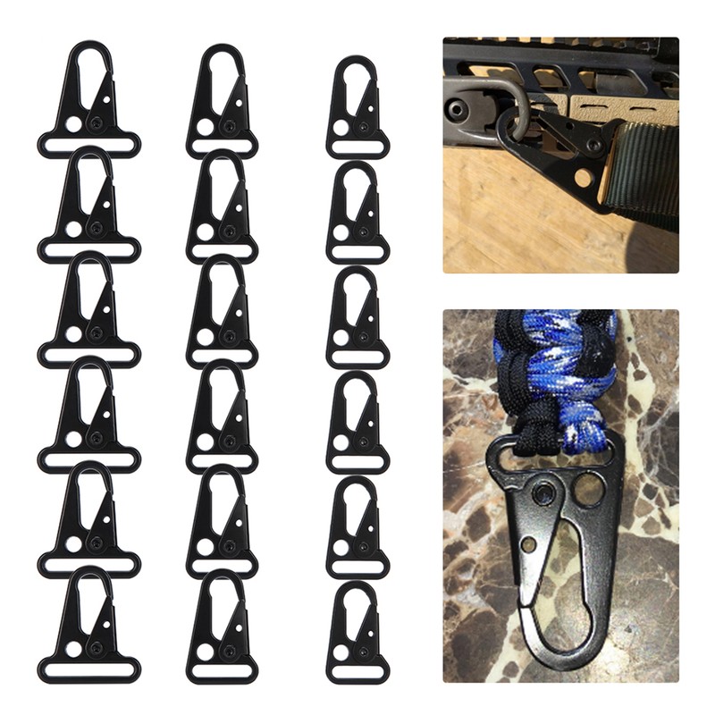 15Pcs Outdoor Backpack Clips Enlarged Mouth Hooks Key Chain Hanging