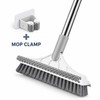 3-in-1 Floor Scrub Brush with Extra-Stiff Bristles – 40.55" Long