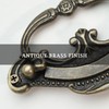 8 Pack Antique Bronze Baroque Style Drop Bail Drawer Pulls,