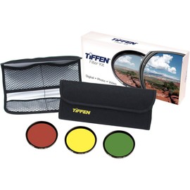 Tiffen Black & White Filter Kit (Yellow, Red, Green and Pouch), - 67mm