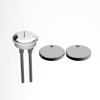 WinZo Toilet Round Dual Flush Button with Toilet Seat Bolts