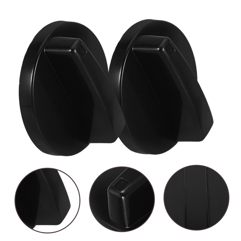 TEHAUX 2pcs Electric Oven Stove Knob Replacement Control Knobs for