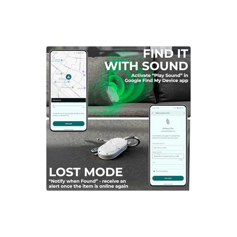 Rolling Square AirNotch Pro – Android Find Hub Only –
