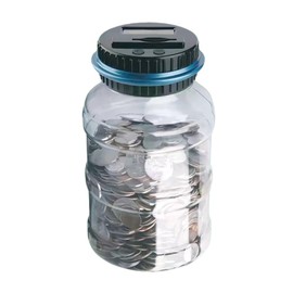 ideastore Funny Electronic Digital Transparent Coin Bank with Counting Function