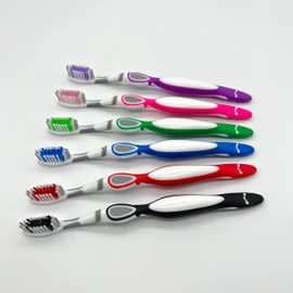 Silver Grip Professional Soft Toothbrush Bulk 72 Count -Individually Packaged - Gentle Bristles for Effective Cleaning - Ideal for Dentists, Hygienists