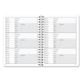 BookFactory Mileage Log Book Auto Mileage Expense Record Notebook for Taxes - 126 Pages - 5'' X 7'' Wire-O (LOG-126-57CW-A(Mileage))