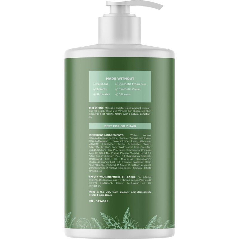 Degrease Shampoo for Oily Hair - Sulphate Free Deep Cleansing
