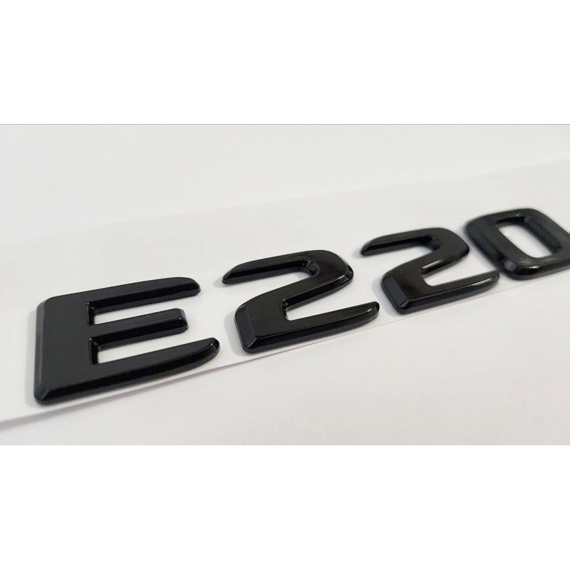 MCK Auto - E220d Glossy Black Front Rear Wing Black